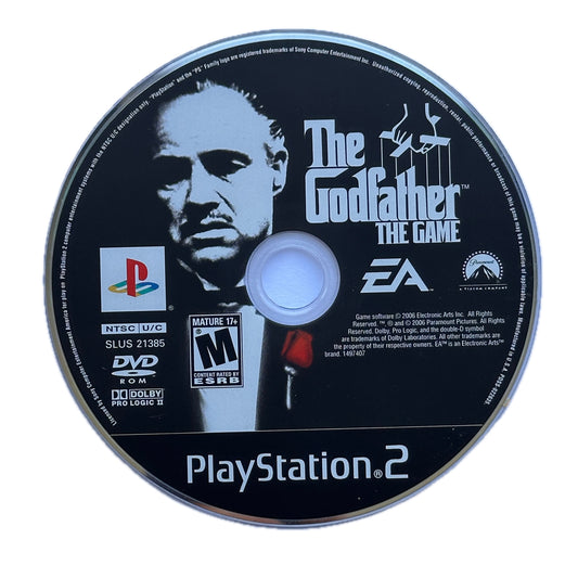 The Godfather The Video Games PS2 Playstation 2 Loose Disc