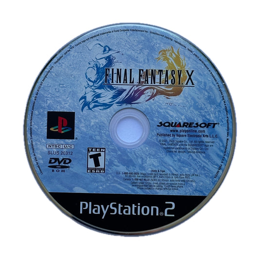 Final Fantasy X PS2 Playstation 2 Loose Disc