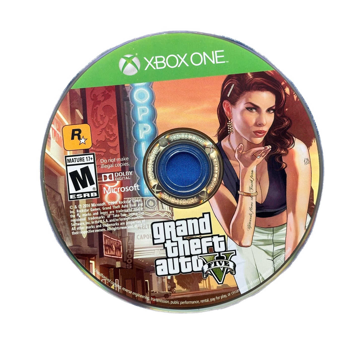 Grand Theft Auto V Xbox One Loose Disc