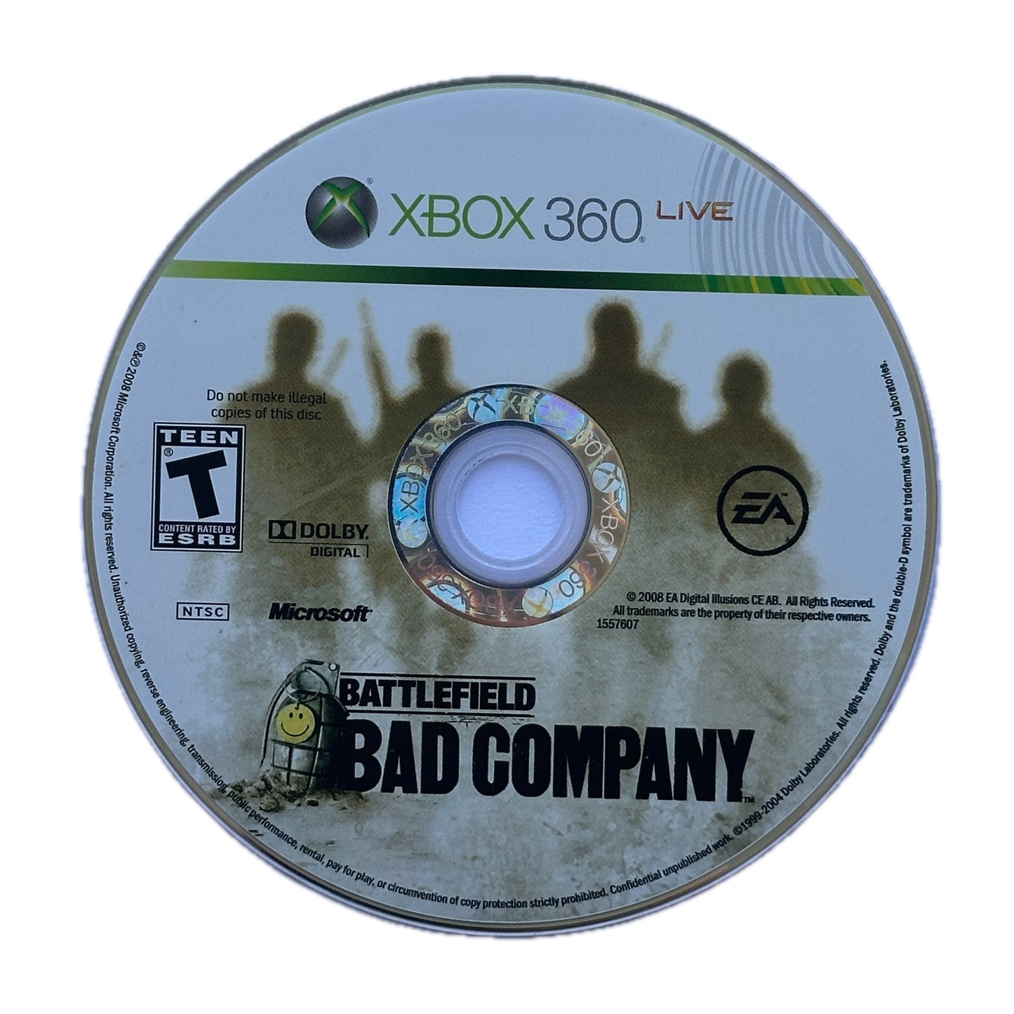 Battlefield Bad Company Xbox 360 Loose Disc