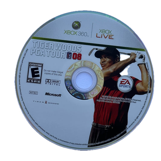 Tiger Woods PGA Tour 08 Xbox 360 Loose Disc