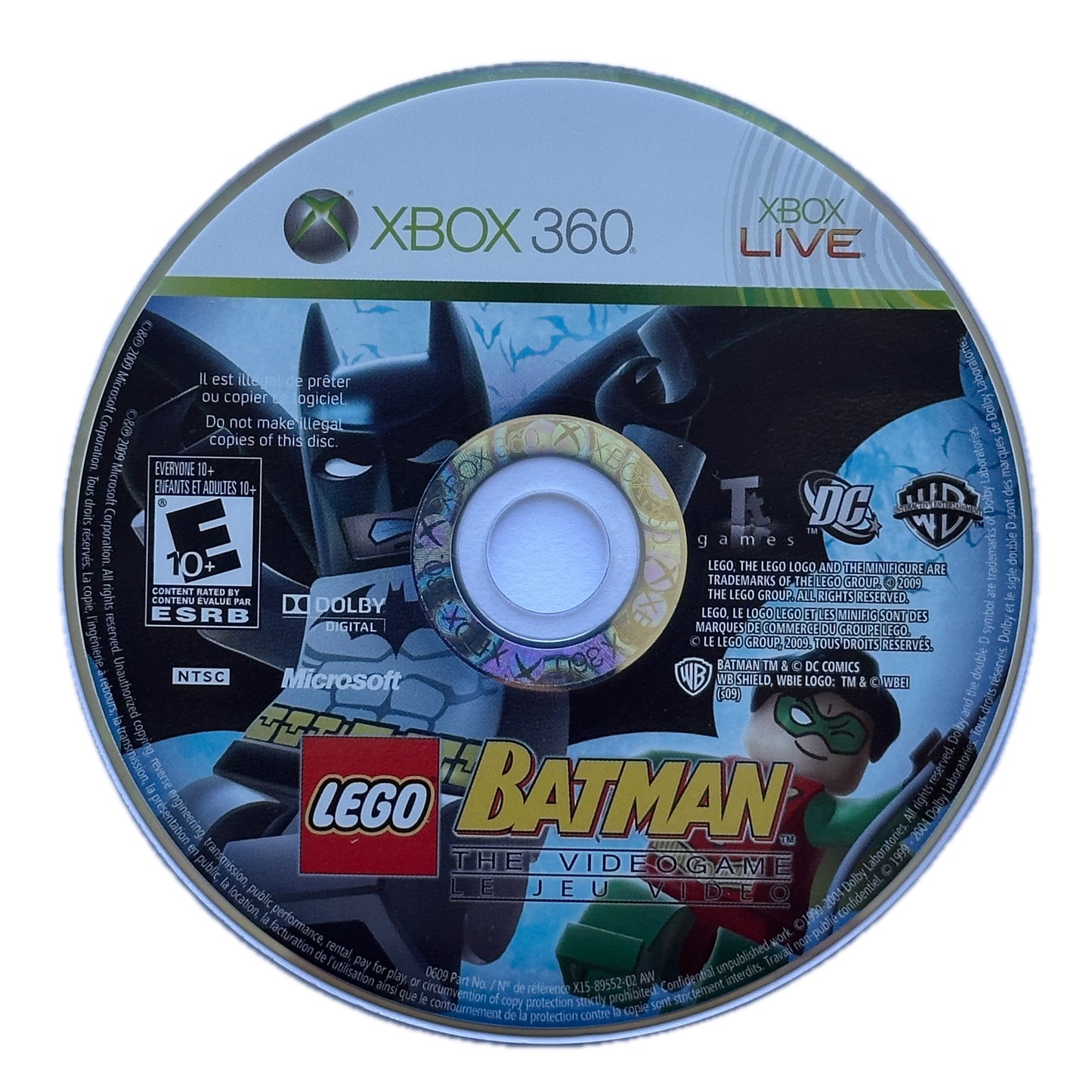Lego Batman The Video Game Xbox 360 Loose