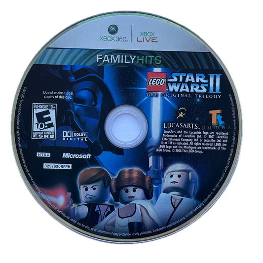 Lego Star Wars II The Original Trilogy Platinum Hits Xbox 360 Loose Disc