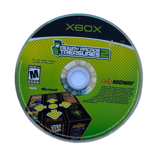 Midway Arcade Treasures 2 Xbox Loose Disc
