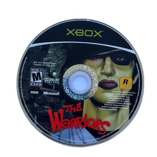 The Warriors Xbox Loose Disc