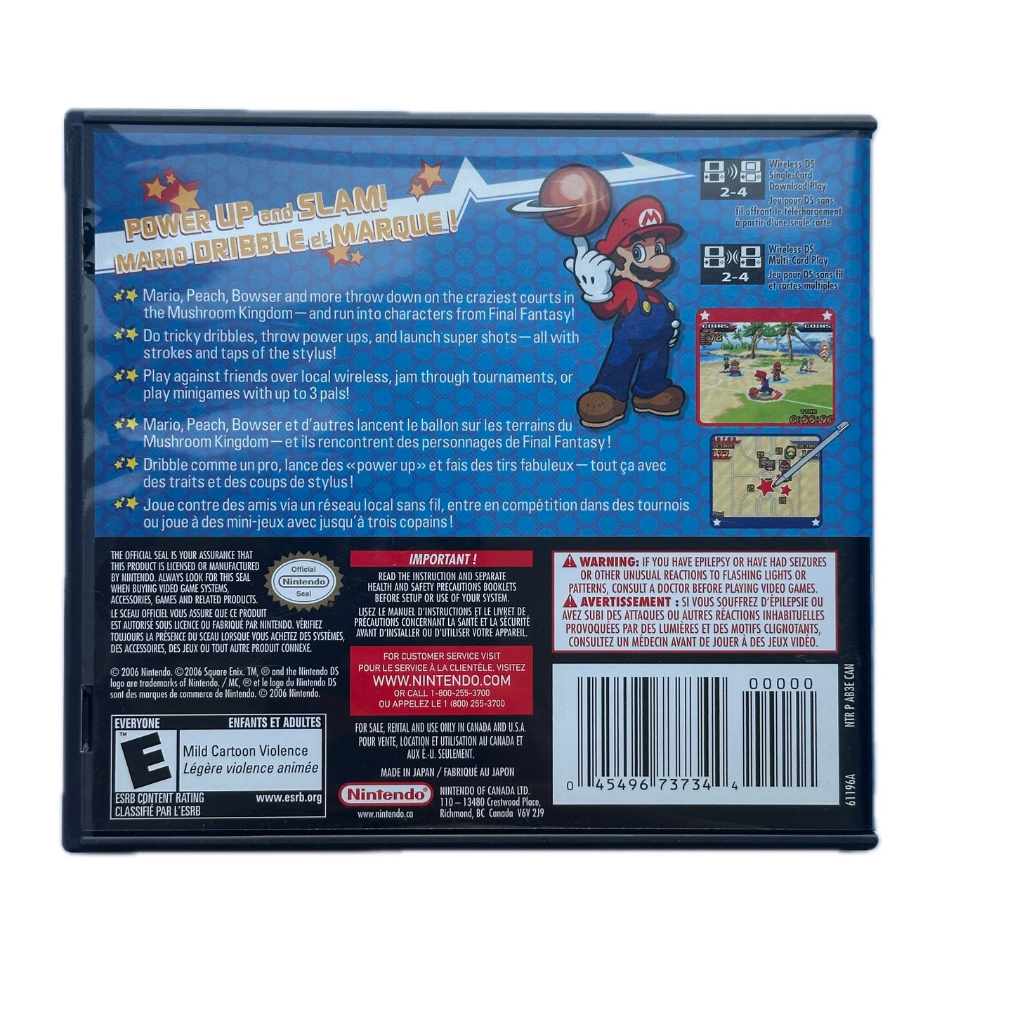 Mario Hoops 3 on 3 Nintendo DS Complete in Box