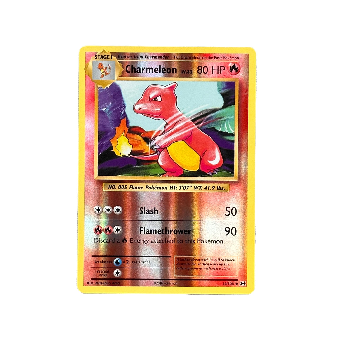 Charmeleon Reverse Holo 10/108 Pokémon XY Evolutions Raw Unplayed