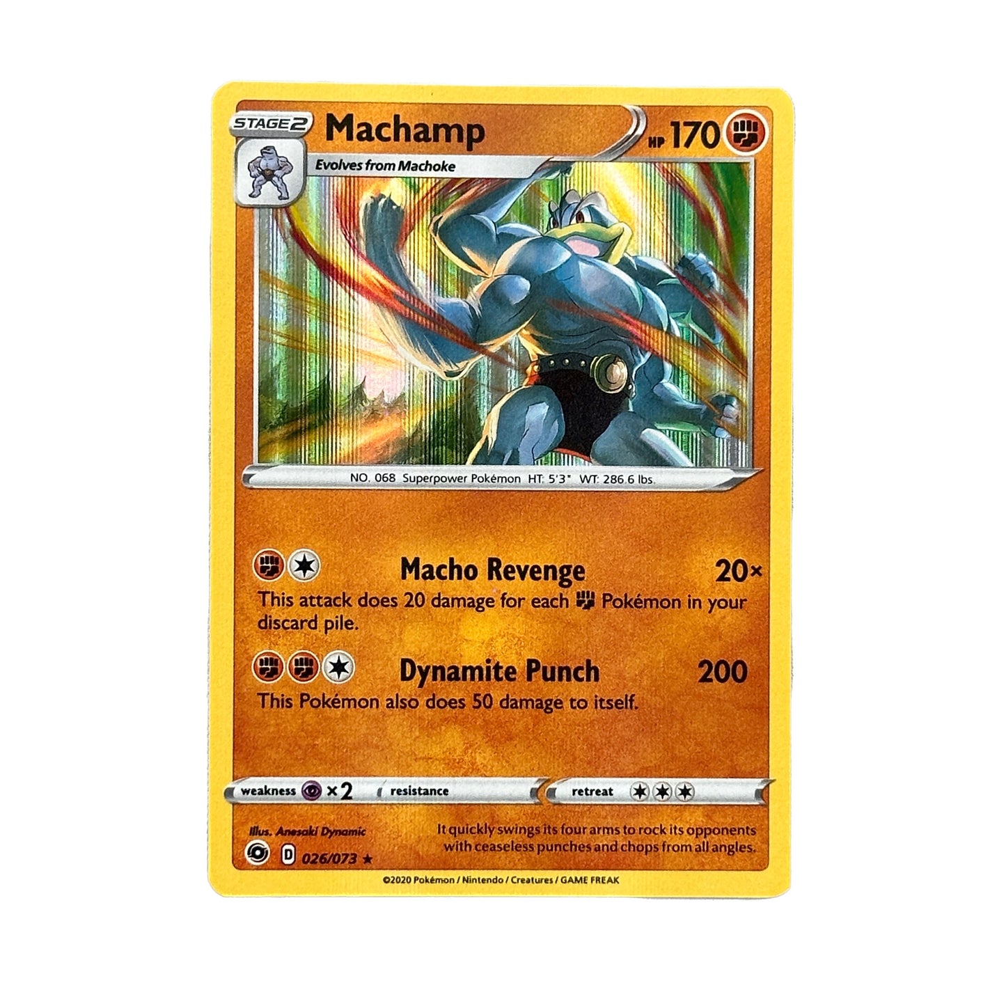 Machamp 26/73 Pokémon Champions Path Raw Unplayed