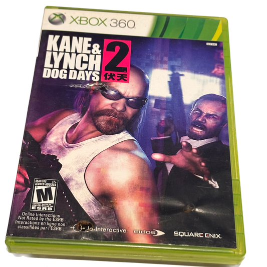 Kane & Lynch Dog Days 2 Xbox 360 Complete in Box