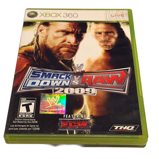 Smack Down VS Raw 2009 Xbox 360 Complete in Box