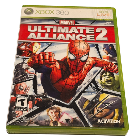 Marvel Ultimate Alliance 2 Xbox 360 Complete in Box With Manuals