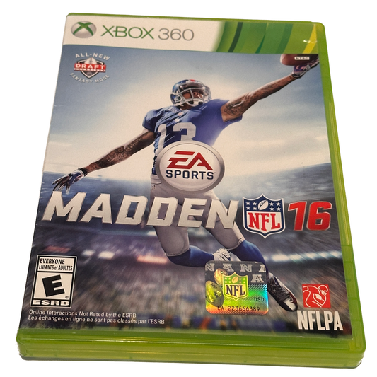 Madden NFL 16 XBox 360 Complete in Box