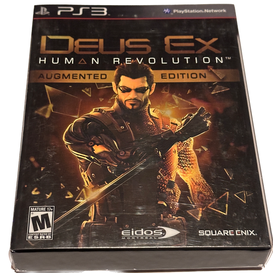 Deus Ex Human Revolution Augmented Edition Sony PS3 Playstation 3 Complete in Box