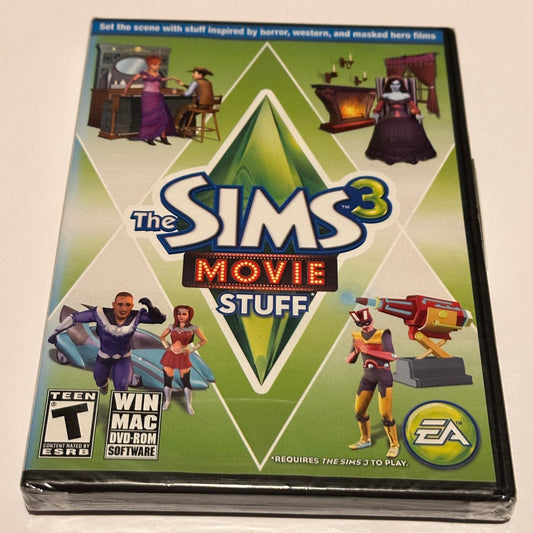 The Sims 3 Movie Stuff Expansion PC & MAC Game Factory Sealed