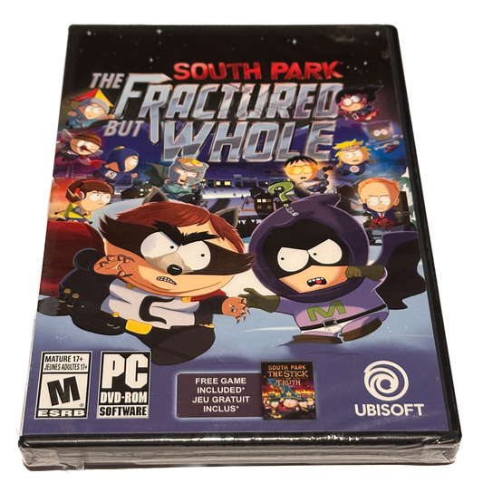 South Park The Fractured But Whole PC Game Factory Sealed & Stick of Truth Digital Download