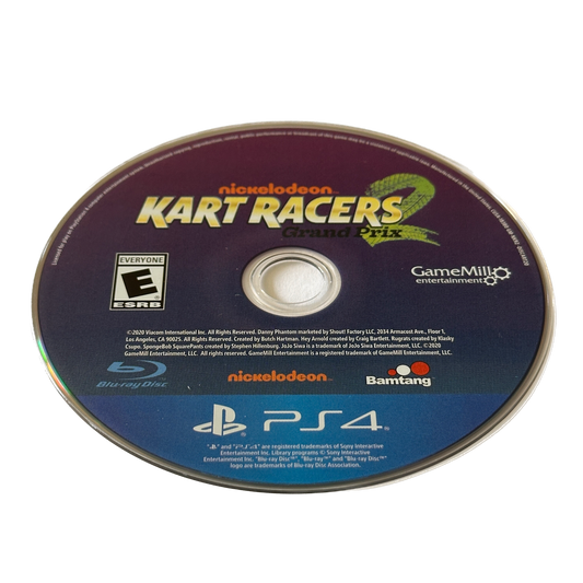 Nickelodeon Kart Racers 2 Sony PS4 Playstation 4 Loose Disc