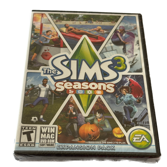 The Sims 3 Seasons Expansion PC & MAC Game Factory Sealed