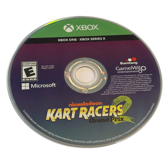 Nickelodeon Kart Racers 2 Xbox One & Xbox Series X Loose Disc