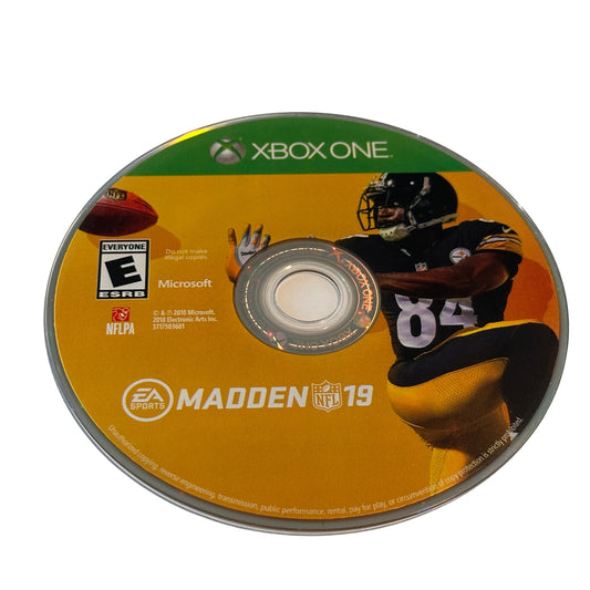EA Sports NFL Madden 19 Xbox One Loose Disc