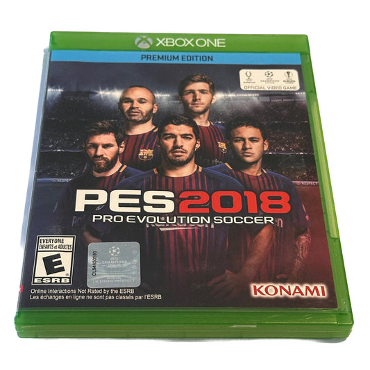 PES Pro Evolution Soccer 2018 Premium Edition Xbox One Complete in Box with Codes
