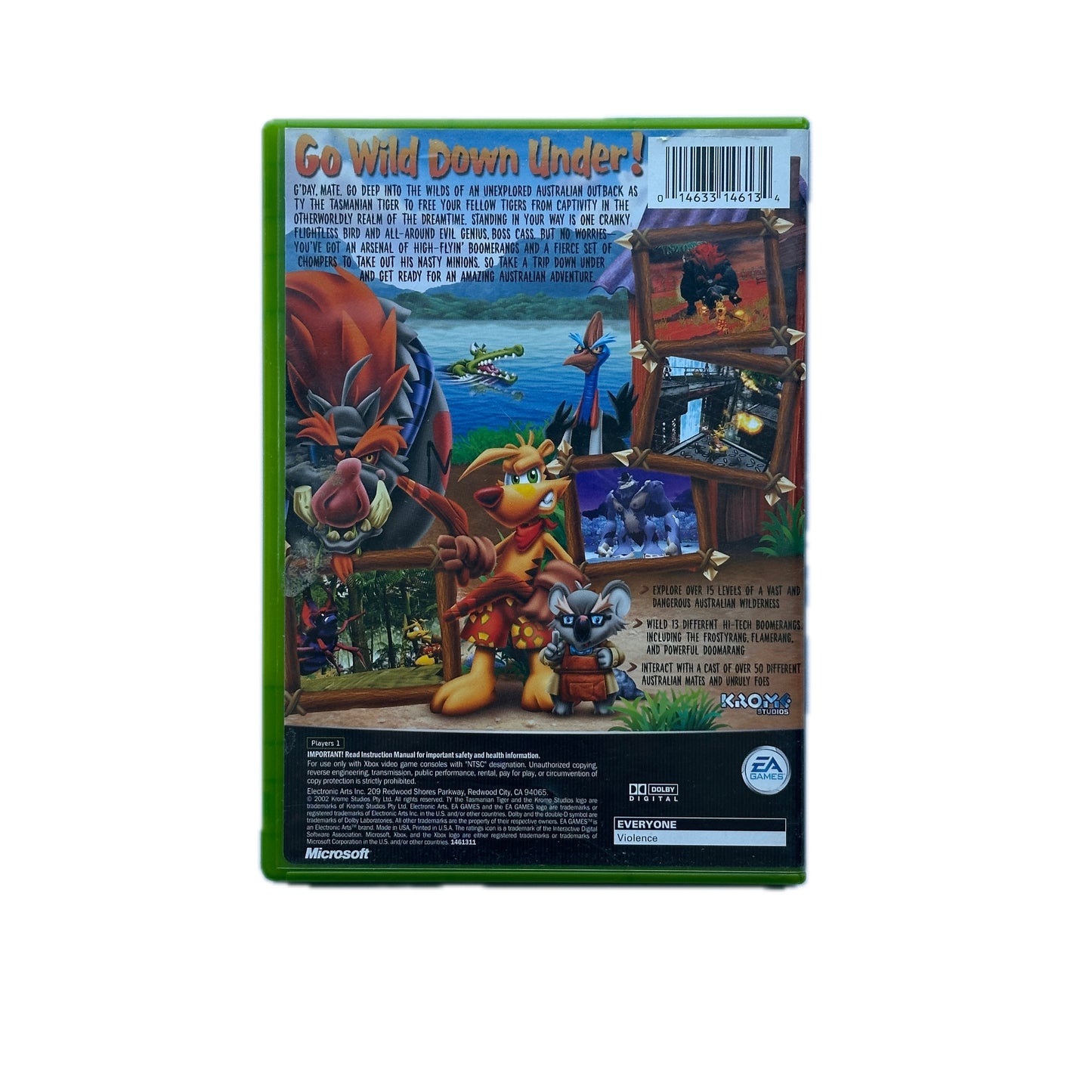 Ty The Tasmanian Tiger Xbox Complete in Box