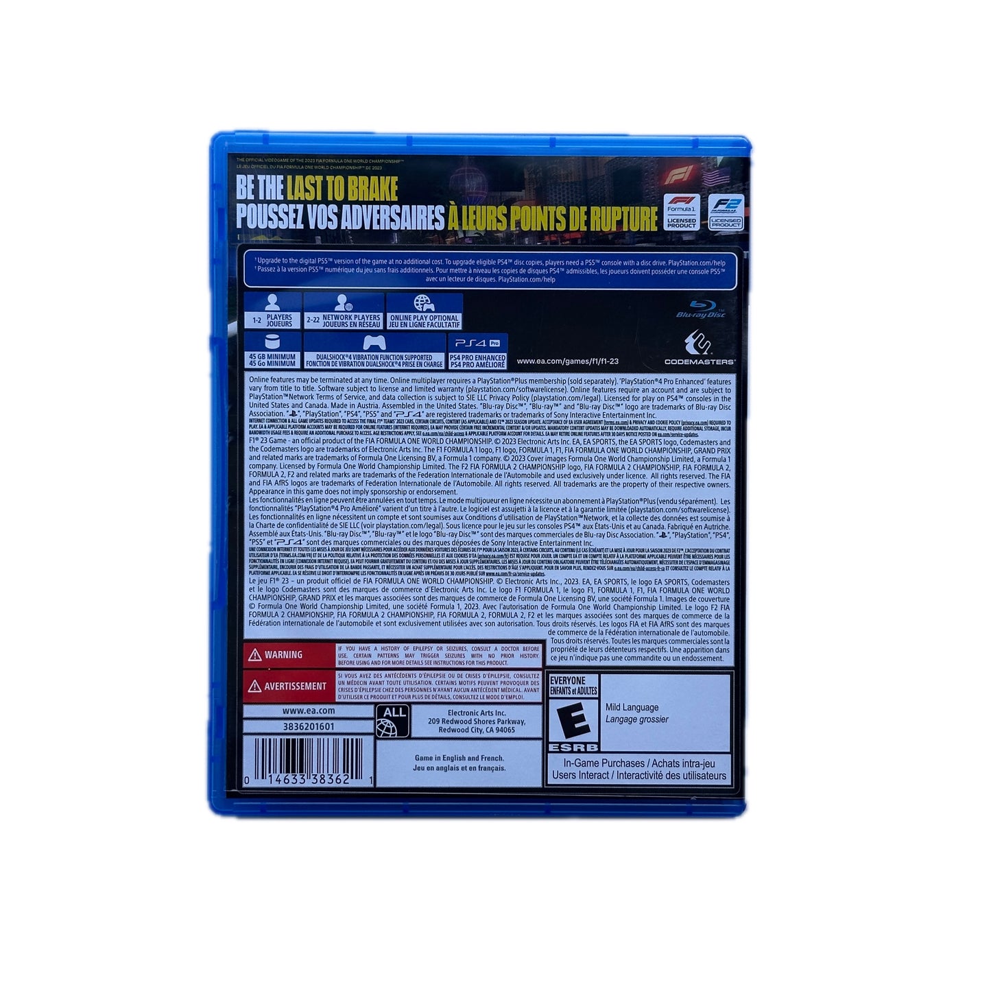 F1 23 Playstation 5 PS5 Complete in Box