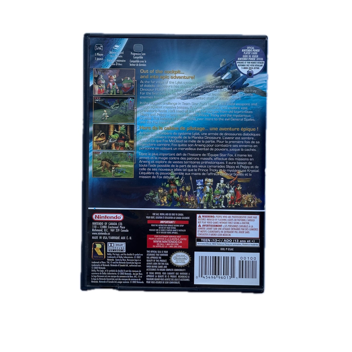 Starfox Adventures Nintendo Gamecube Complete in Box