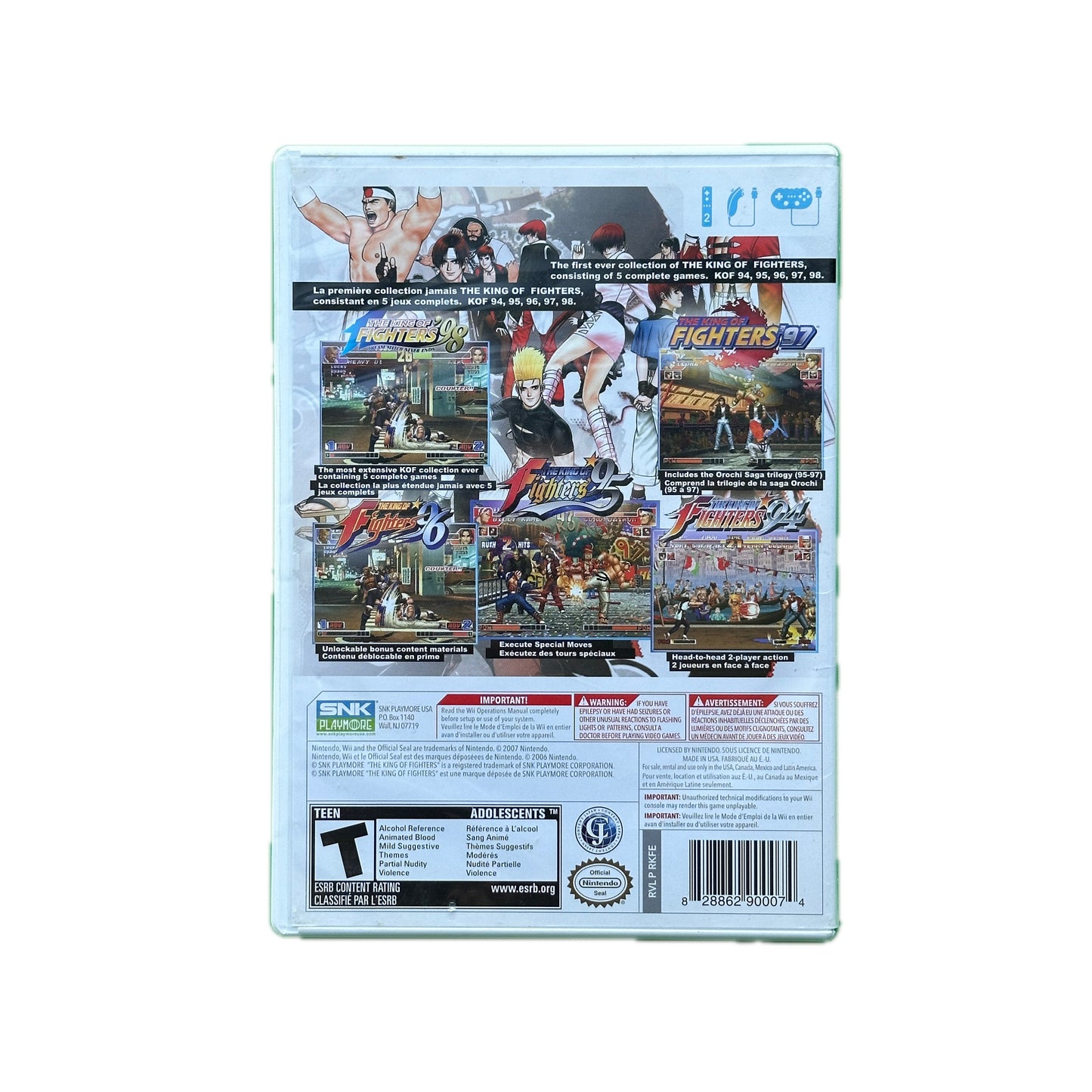 The King of Fighters Collection The Orochi Saga Nintendo Wii in Box