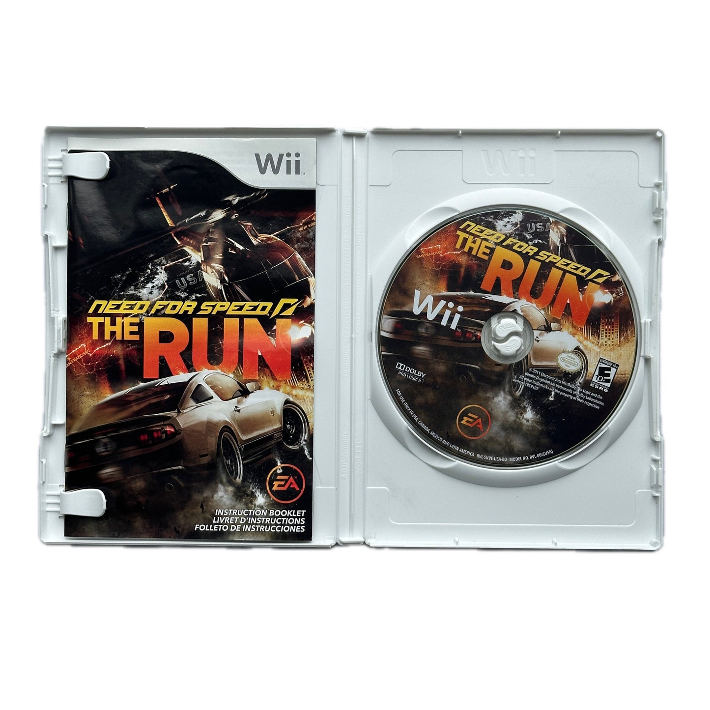 Need For Speed on The Run Nintendo Wii Complete in Box