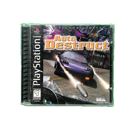 Auto Destruct Sony PS1 Playstation One Complete in Box