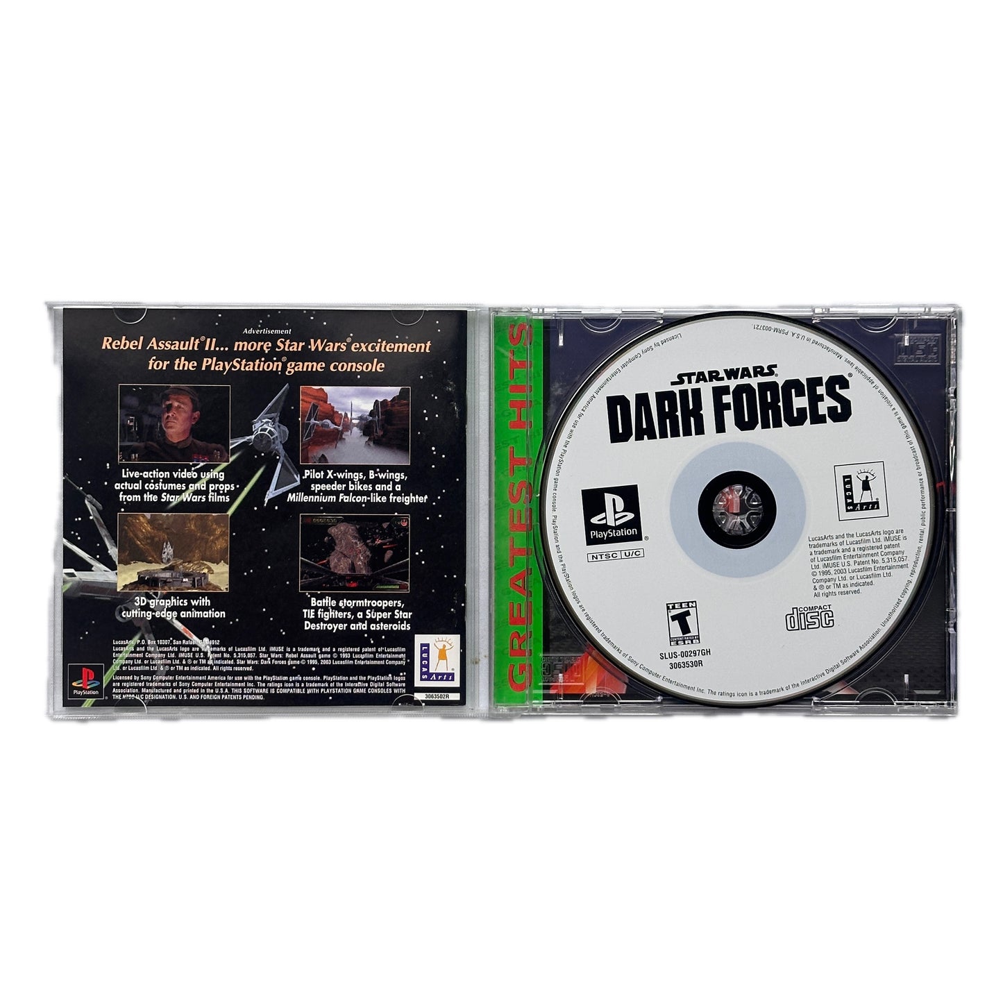 Star Wars Dark Forces Greatest Hits PS1 Playstation One Complete in Box