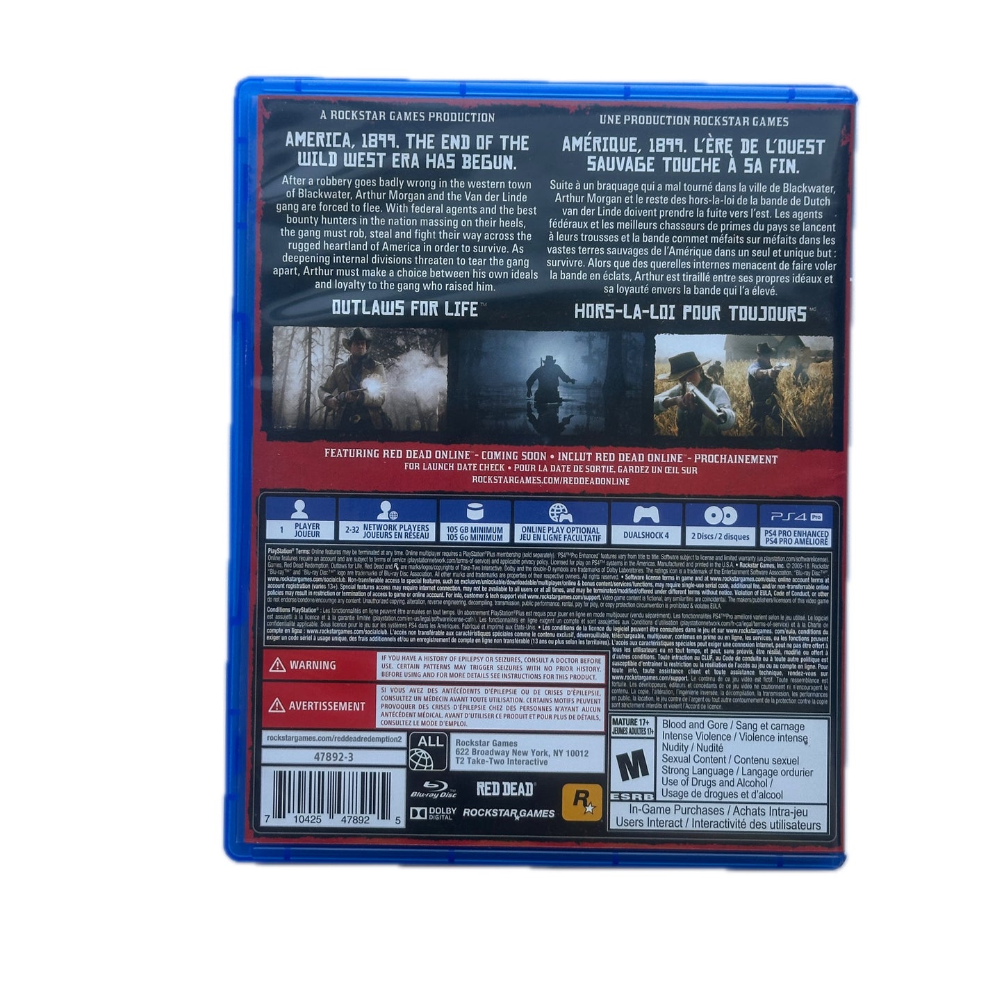 Red Dead Redemption II Playstation 4 PS4 Complete in Box