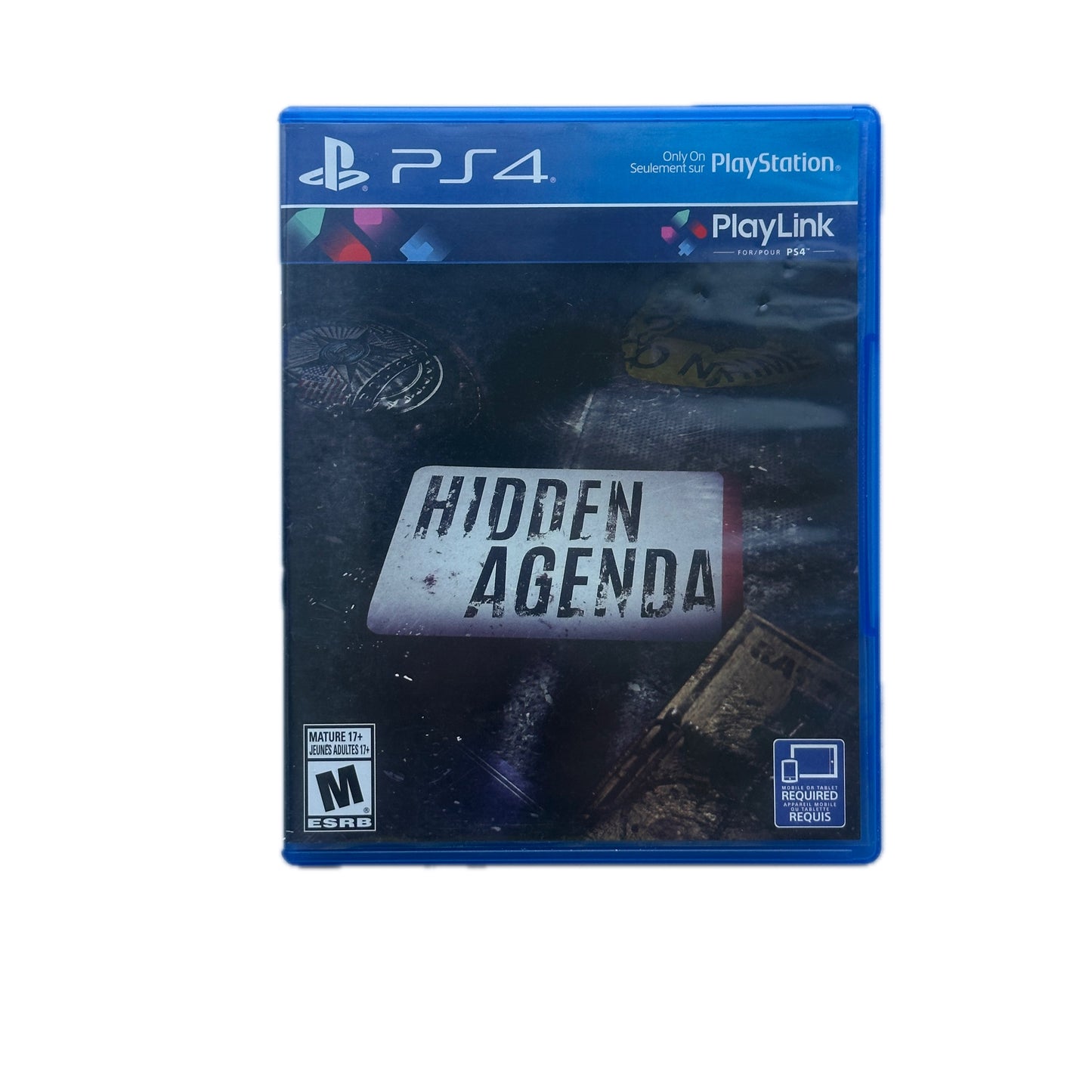 Hidden Agenda Playstation 4 PS4 Complete in Box