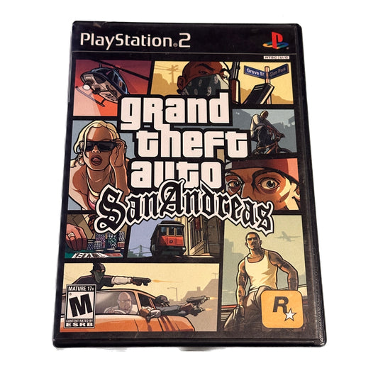 Grand Theft Auto San Andreas Sony PS2 Playstation 2 Complete in Box