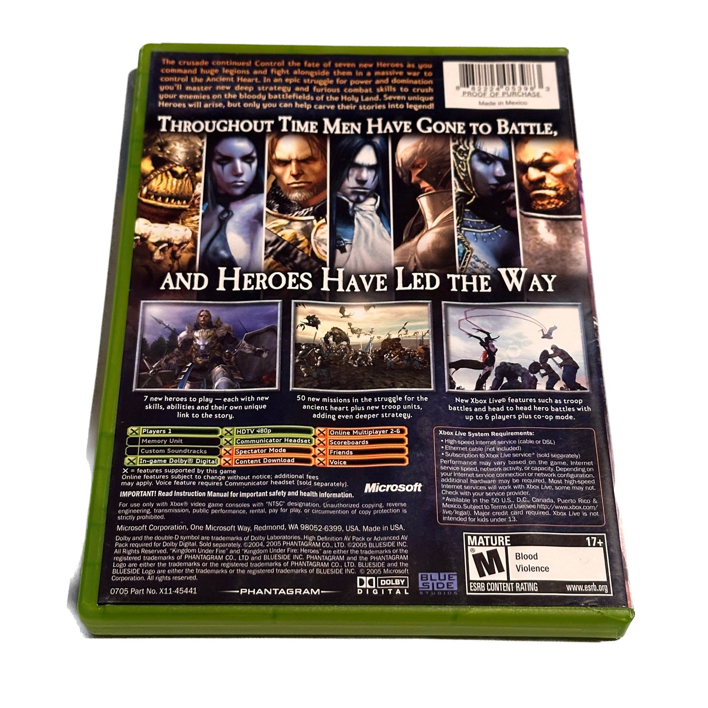 Kingdom Under Fire Heroes Xbox Complete in Box