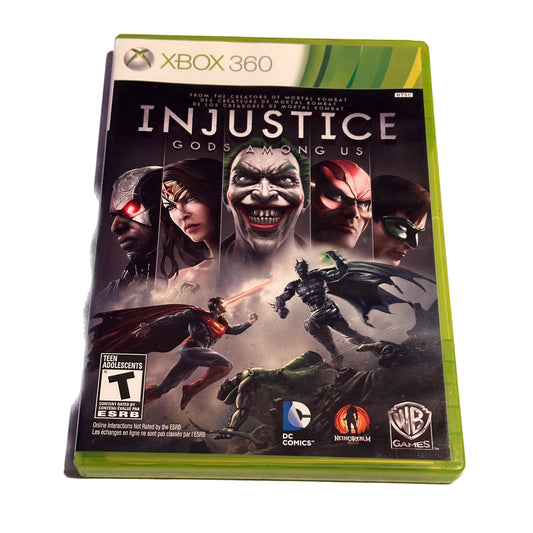 Injustice Gods Among us Xbox 360 Complete in Box