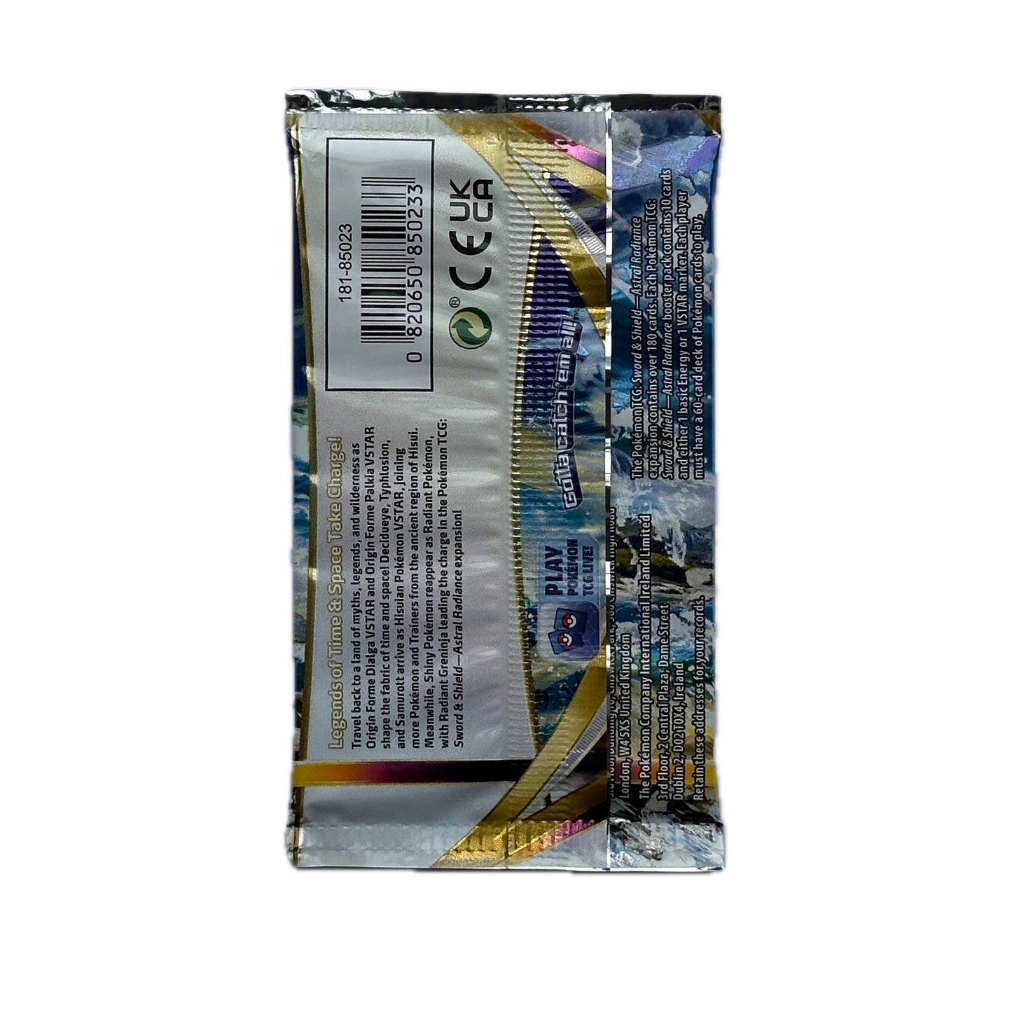 Pokémon Sword & Shield Astral Radiance Booster Pack Samurott VStar Artwork