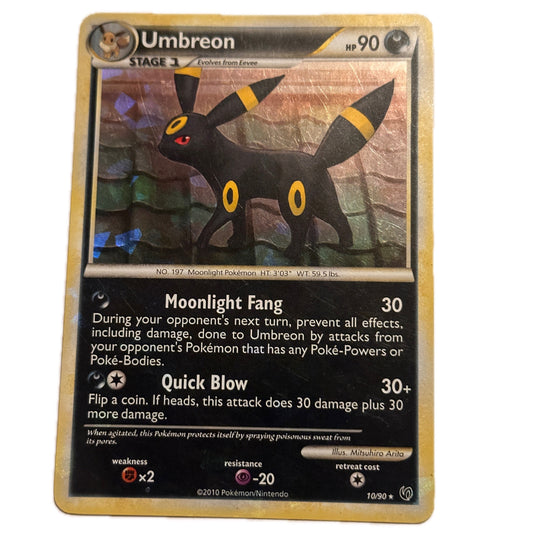Umbreon 10/90 Pokémon Undaunted Moderate Play