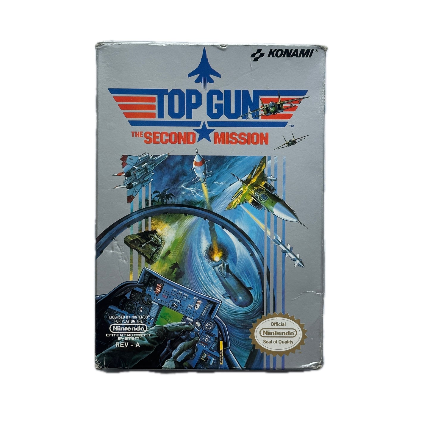 Top Gun Second Mission NES Nintendo Entertainment System Complete in Box