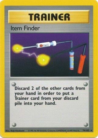 Item Finder 74/102 Pokémon Base Set Unlimited Raw