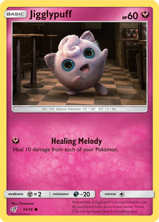 Jiglypuff Holo 14/18 Pokémon Detective Pikachu Raw