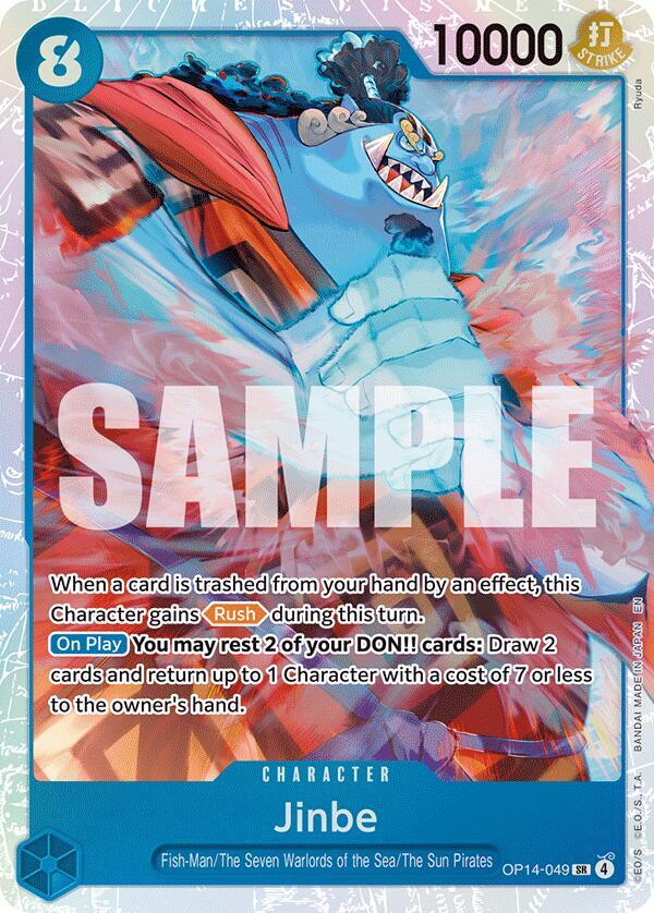 Jinbe SR OP14-049 The Azure Sea's Seven One Piece Raw