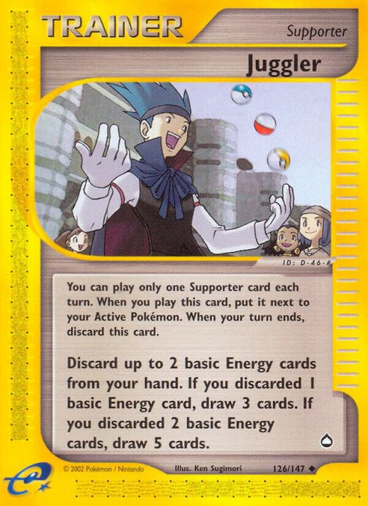 Juggler 126/147 Pokémon E-Series Aquapolis Raw