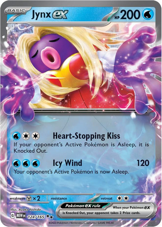 Jynx EX 124/165 Scarlet & Violet 151 Pokémon Raw