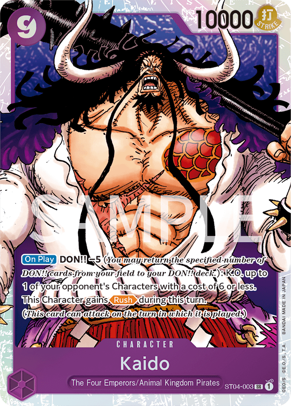 Kaido SR ST04-003 Starter Deck Animal Kingdom Pirates ONE PIECE! Raw
