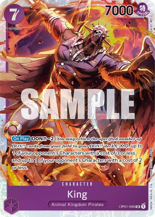King SR One Piece Romance Dawn OP01-096 Raw