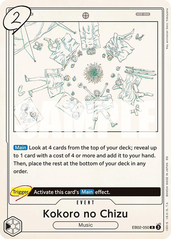 Kokoro no Chizu EB02-050 Extra Booster: 25th Anniversary Collection One Piece Raw