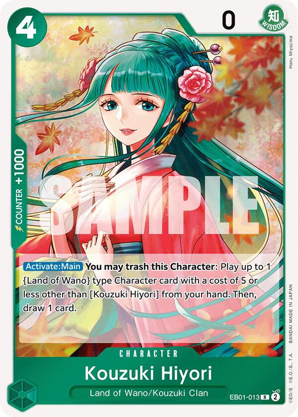Kouzuki Hiyori Foil EB01-013 Extra Booster: Memorial Collection One Piece Raw