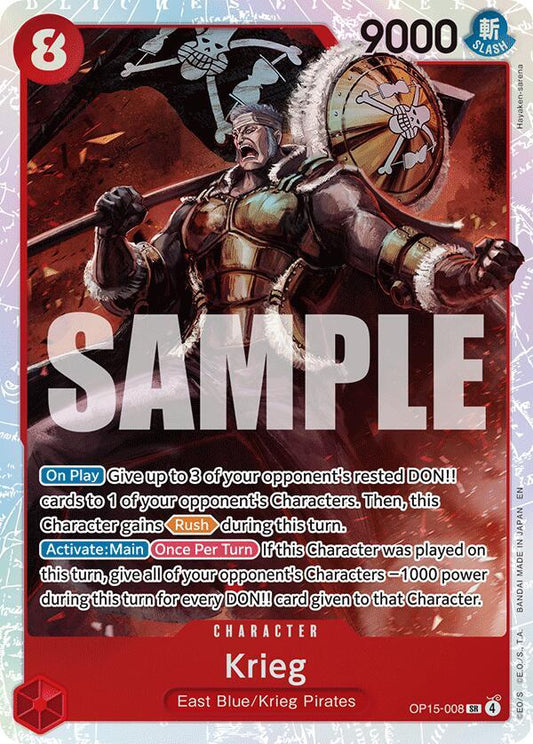 Krieg SR OP15-008 ONE PIECE! Adventure's on Kami's Island Raw