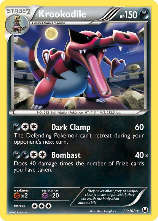 Krookodile 66/108 Pokémon Dark Explorers Raw